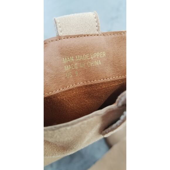 Oasis Society California Beige Boots 13" high w/ a 3.5" chunk heel size 9 - Picture 11 of 12